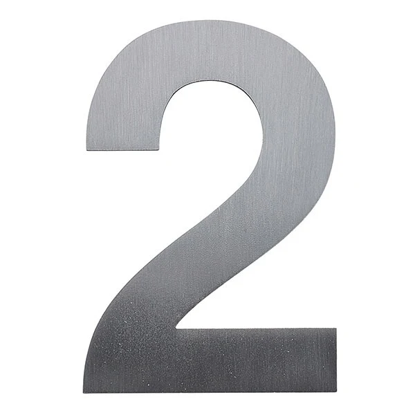 Stick on Bold House Numbers 75mm - Stainless Steel - Image 18