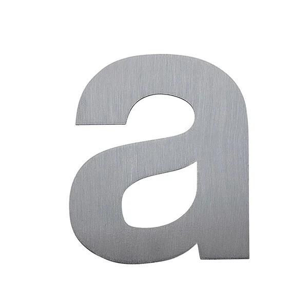 Stick on Bold House Numbers 75mm - Stainless Steel - Image 3