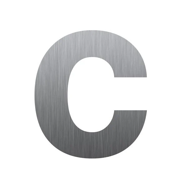 Stick on Bold House Numbers 75mm - Stainless Steel - Image 5