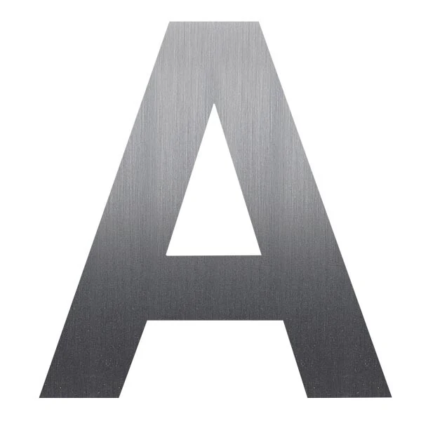 Stick on Bold House Numbers 75mm - Stainless Steel - Image 7