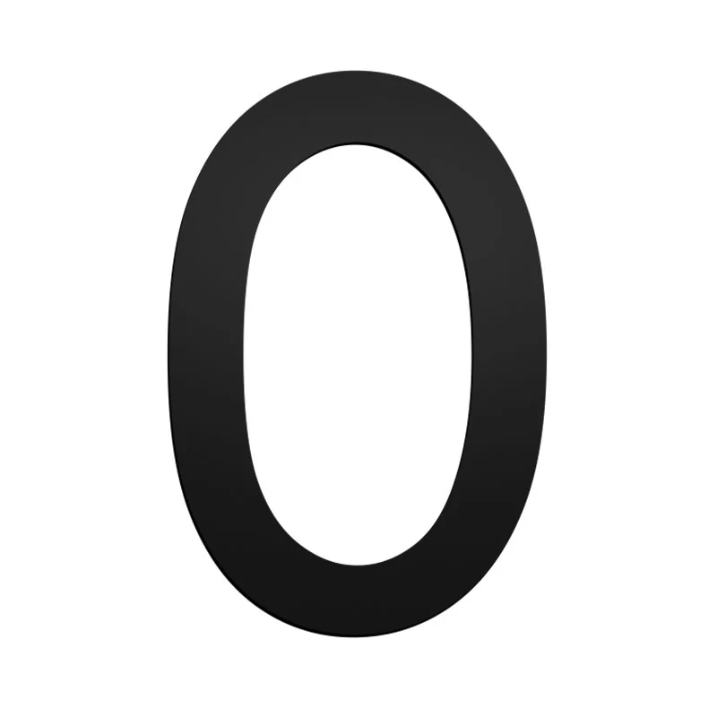 Stick On Medium House Numbers 50mm - Black - Image 10