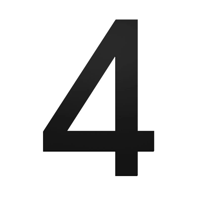 Stick On Medium House Numbers 50mm - Black - Image 4