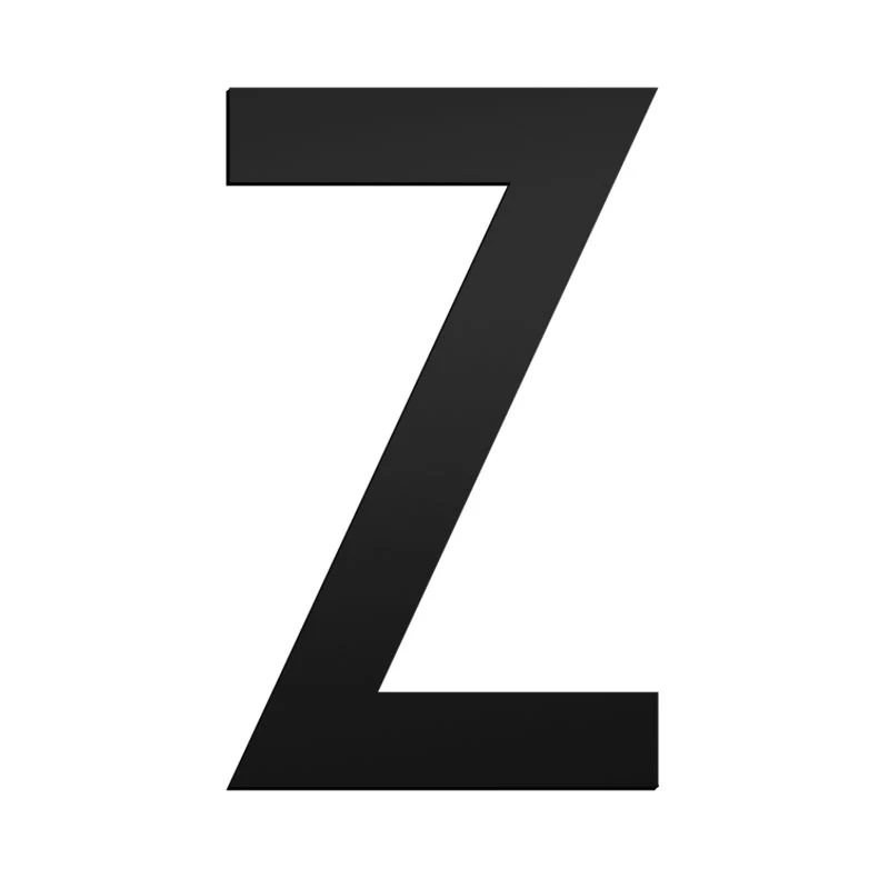 Stick On Medium Letters 50mm - Black - Image 28