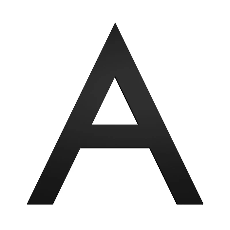 Stick On Medium Letters 50mm - Black - Image 3