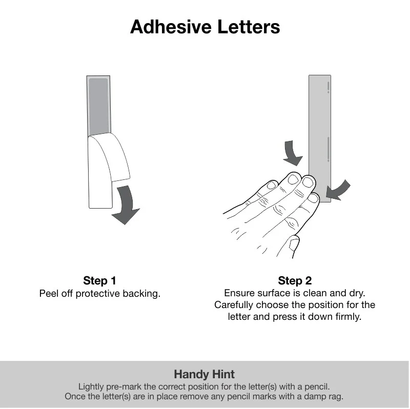 Stick On Medium Letters 50mm - Black - Image 33