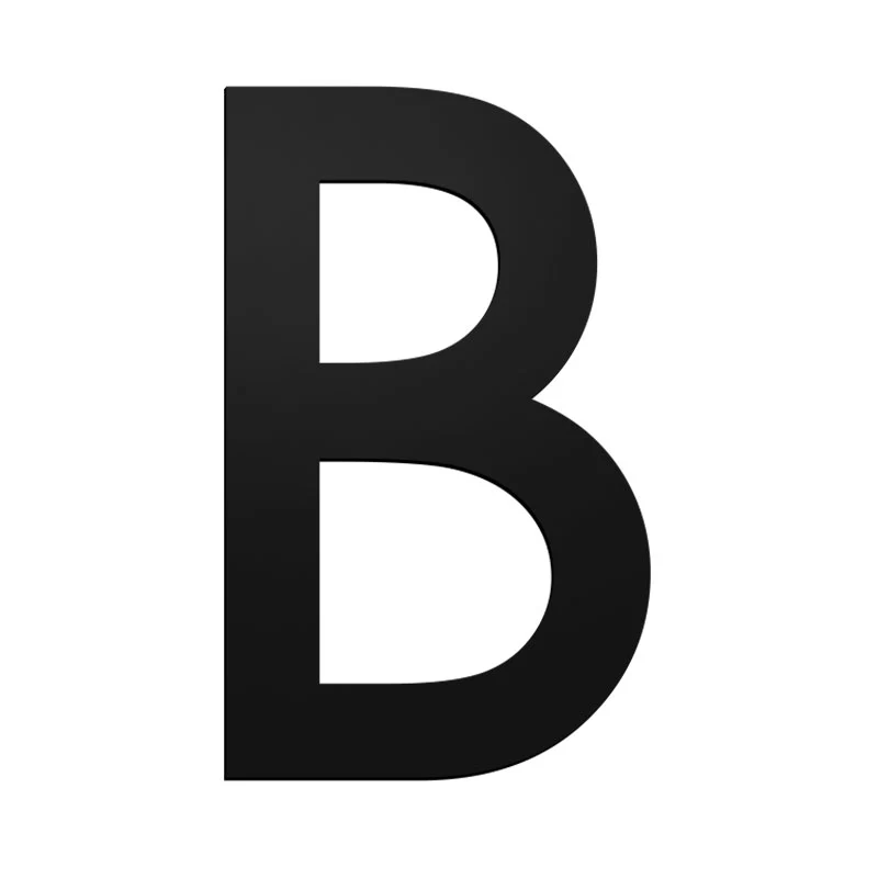 Stick On Medium Letters 50mm - Black - Image 4