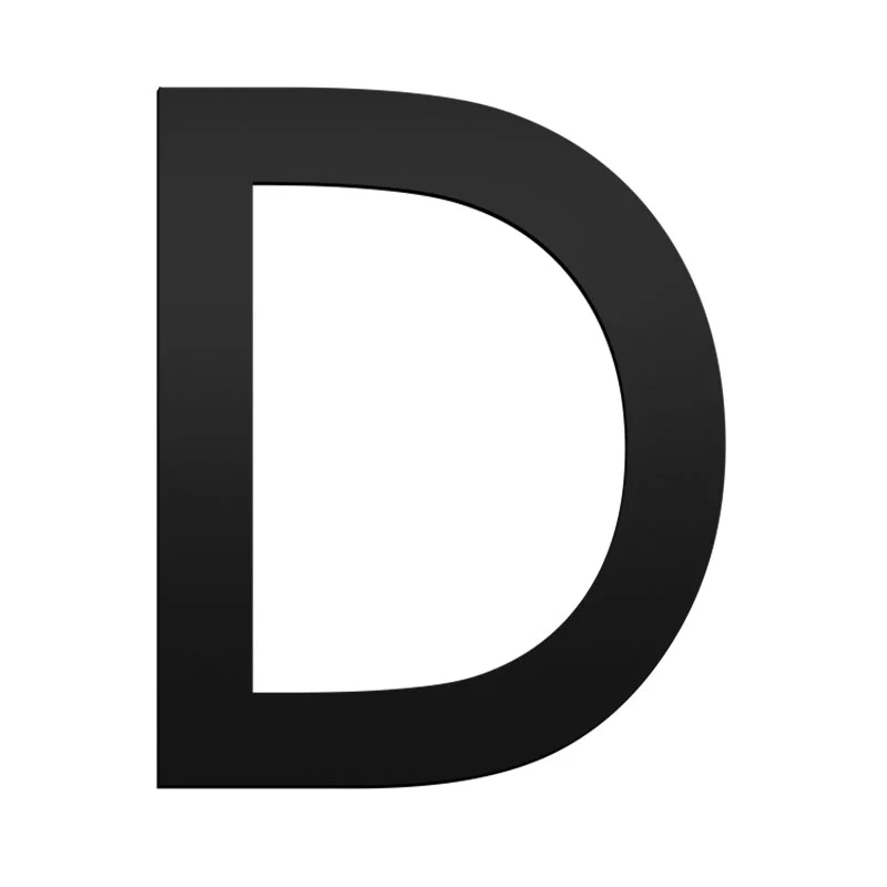 Stick On Medium Letters 50mm - Black - Image 6