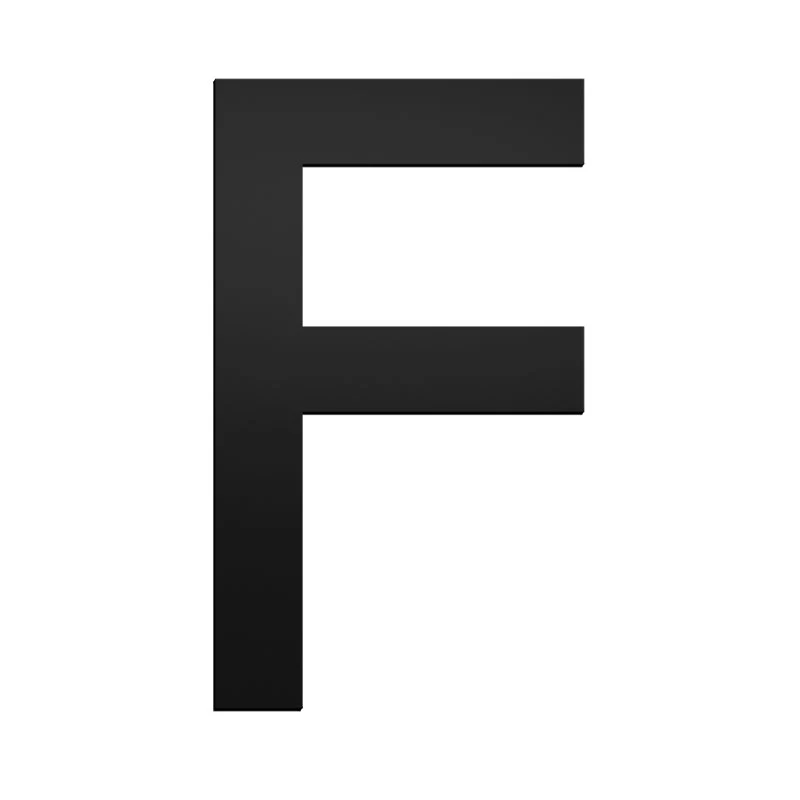 Stick On Medium Letters 50mm - Black - Image 8