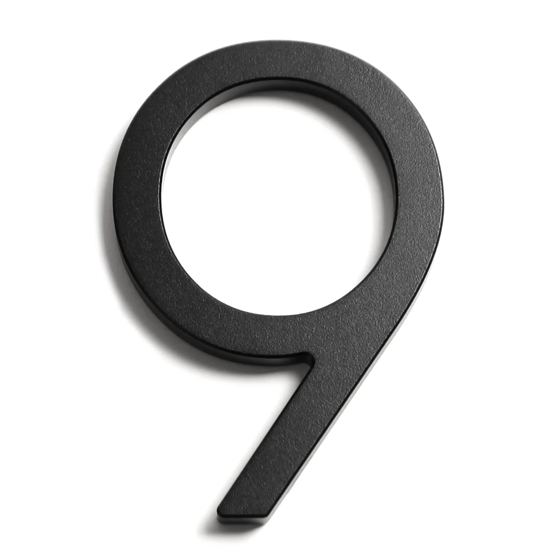Stick on Slim Aluminium House Numbers 150mm - Black - Image 12