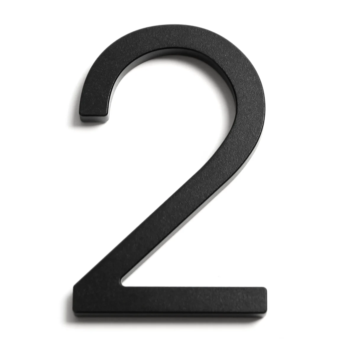 Stick on Slim Aluminium House Numbers 150mm - Black - Image 5