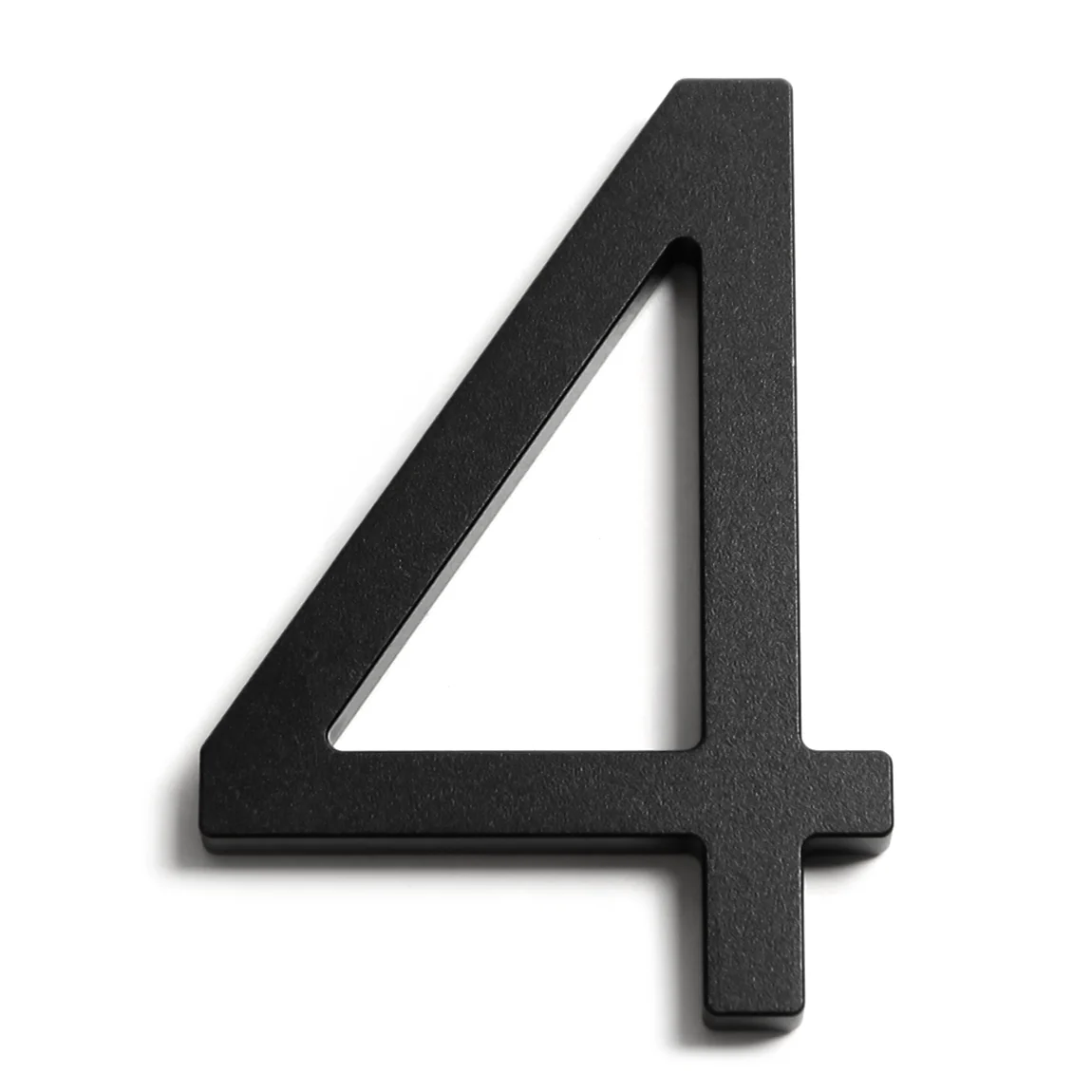 Stick on Slim Aluminium House Numbers 150mm - Black - Image 7
