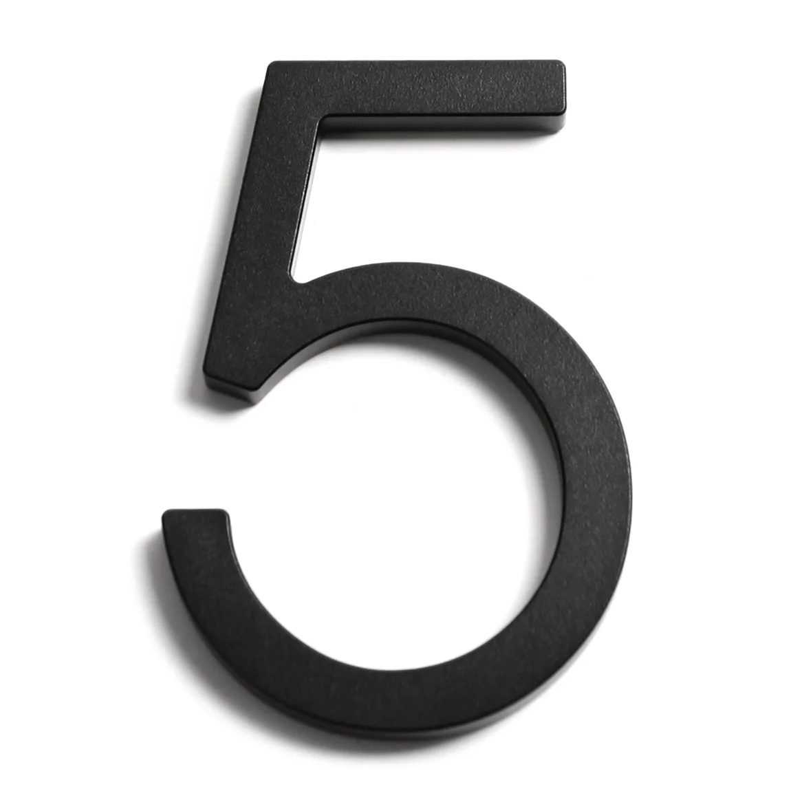 Stick on Slim Aluminium House Numbers 150mm - Black - Image 8