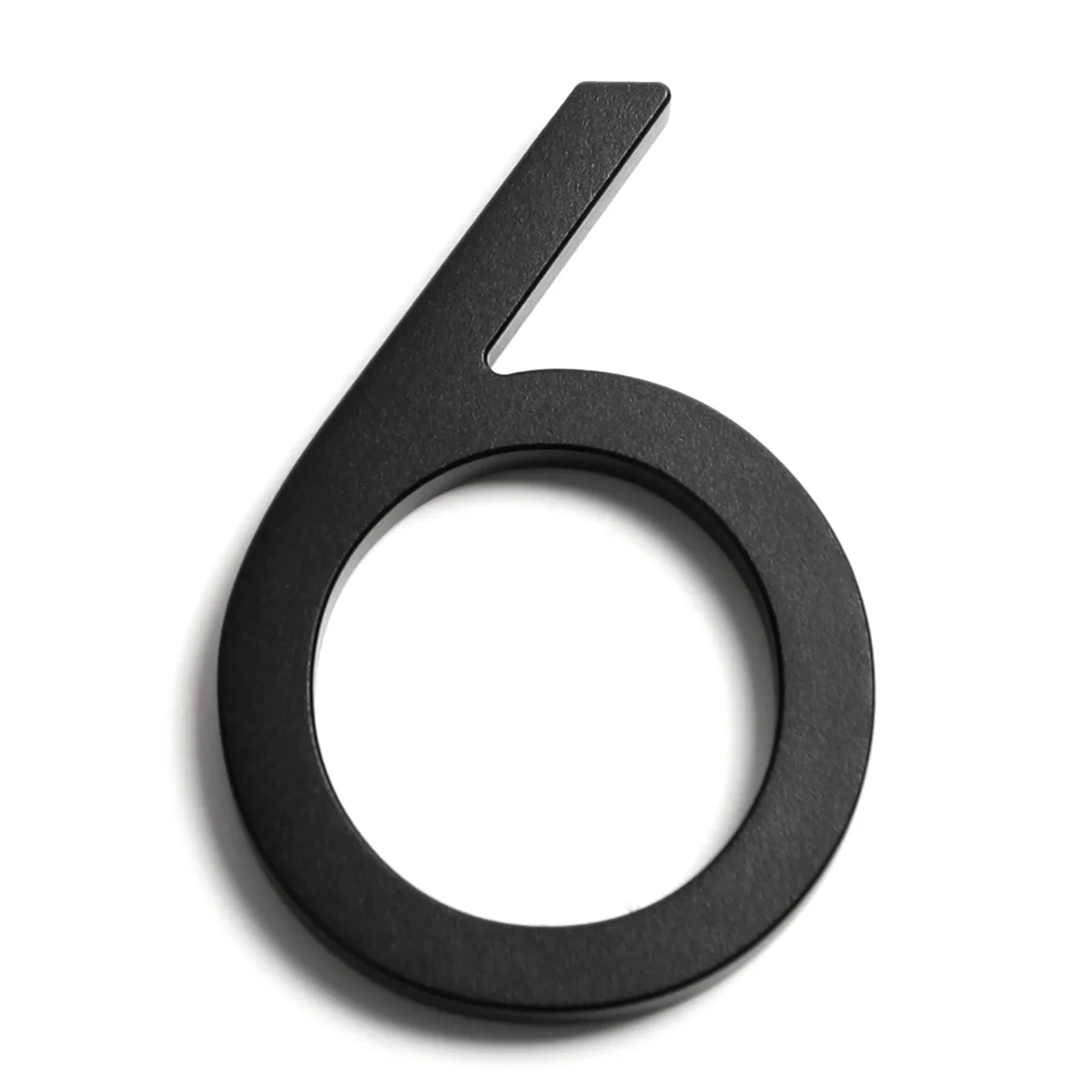 Stick on Slim Aluminium House Numbers 150mm - Black - Image 9