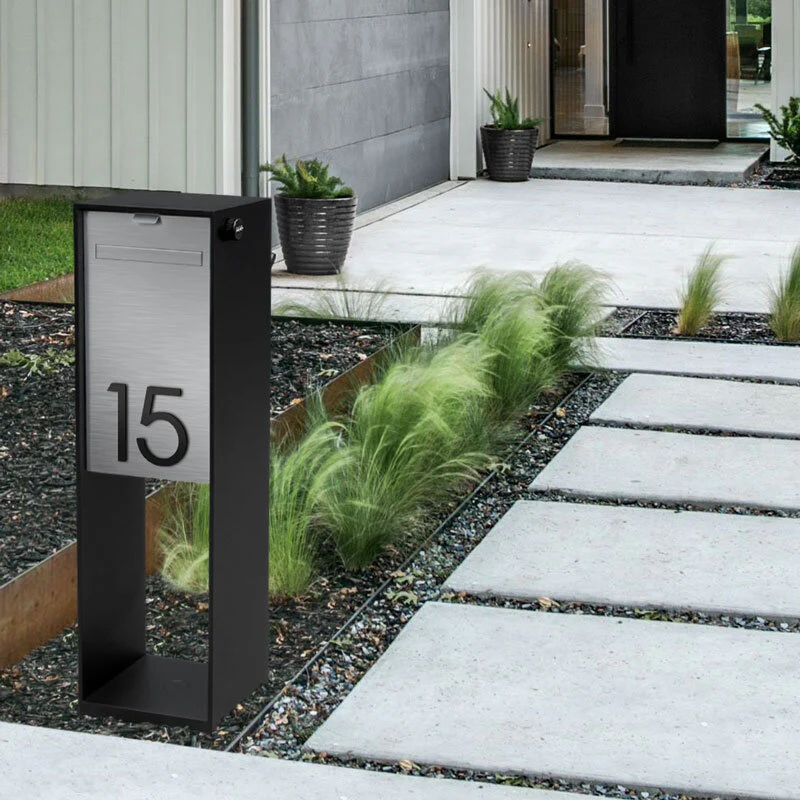 Stick on Slim House Numbers 120mm - Black - Image 24