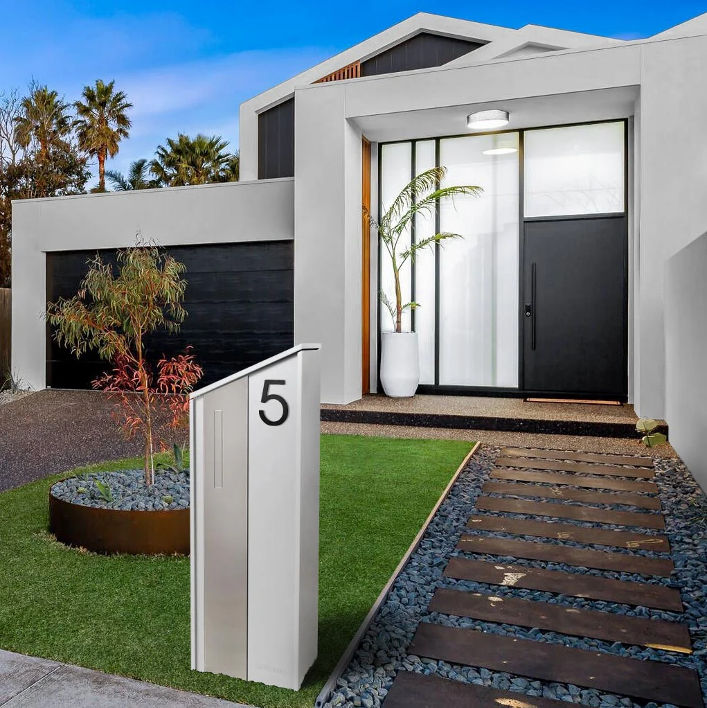 Stick on Slim House Numbers 120mm - Black - Image 27