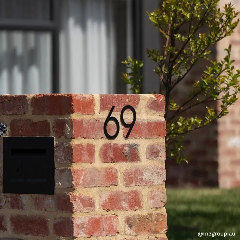 Stick on Slim House Numbers 120mm - Black - Image 32