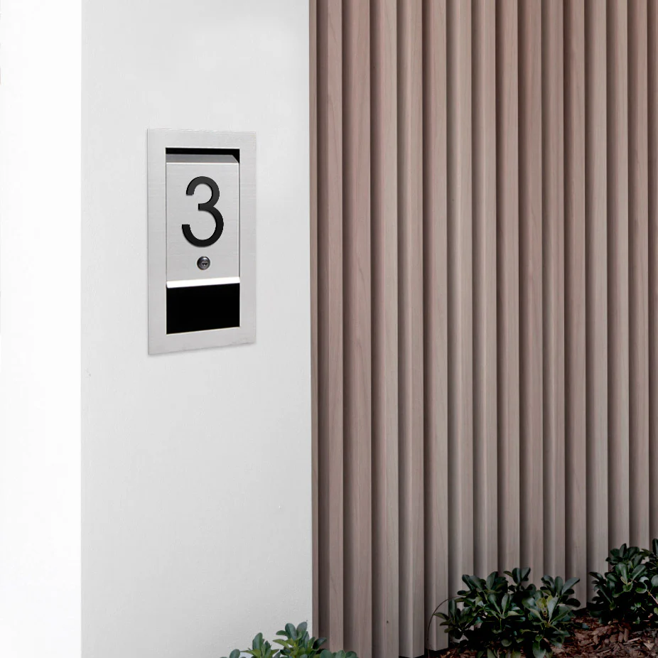 Stick on Slim House Numbers 120mm - Black - Image 37