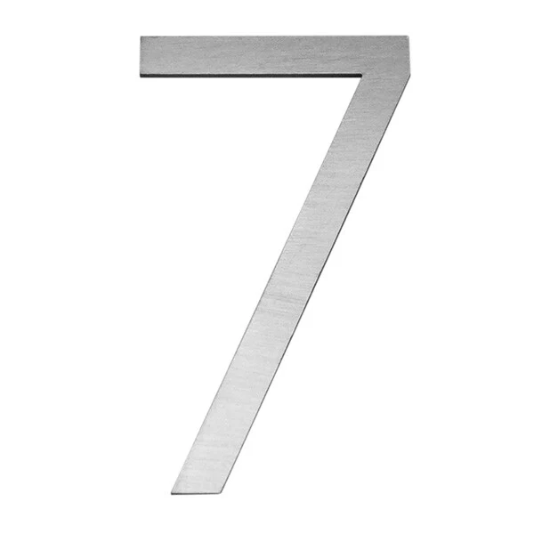 Stick on Slim House Numbers 120mm - Stainless Steel - Image 14