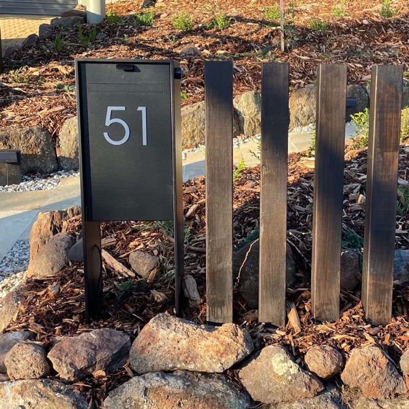 Stick on Slim House Numbers 120mm - Stainless Steel - Image 36