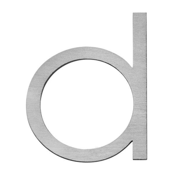 Stick on Slim House Numbers 120mm - Stainless Steel - Image 6