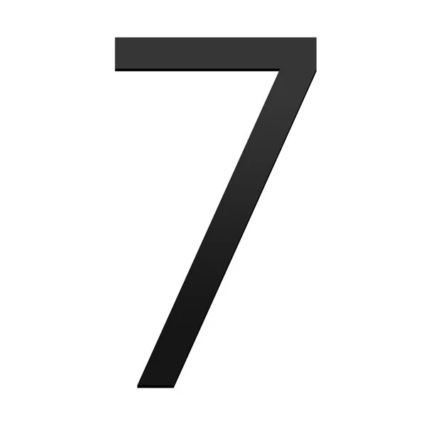 Stick on Slim House Numbers 200mm - Black - Image 14
