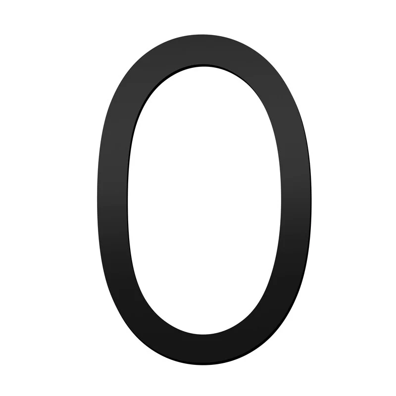 Stick on Slim House Numbers 200mm - Black - Image 17