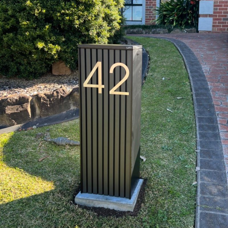 Stick on Slim House Numbers 200mm - Stainless Steel - Image 27