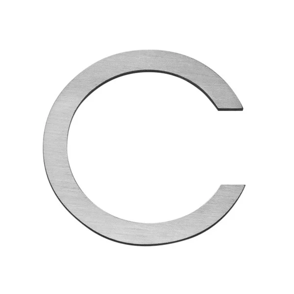 Stick on Slim House Numbers 200mm - Stainless Steel - Image 5