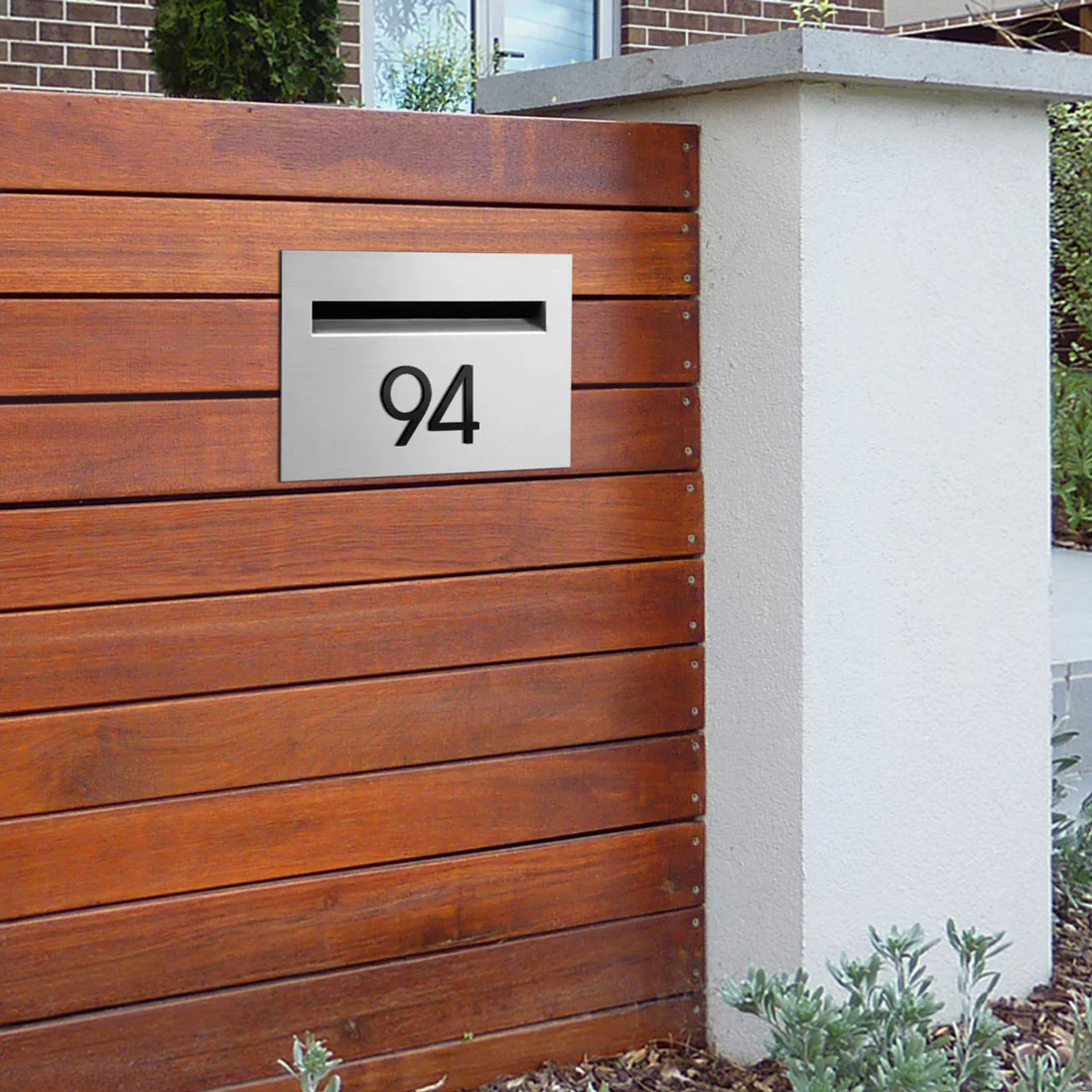 Stick on Slim House Numbers 75mm - Black - Image 27