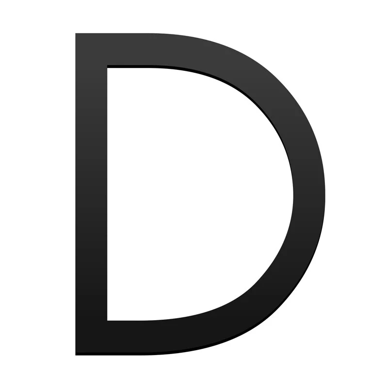 Stick on Slim House Numbers 75mm - Black - Image 8