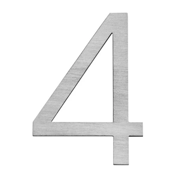 Stick on Slim House Numbers 75mm - Stainless Steel - Image 16