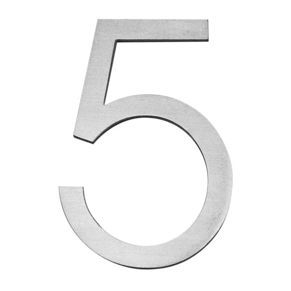 Stick on Slim House Numbers 75mm - Stainless Steel - Image 17