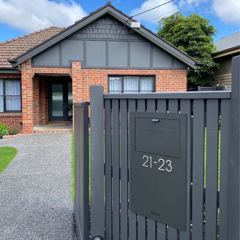 Stick on Slim House Numbers 75mm - Stainless Steel - Image 26