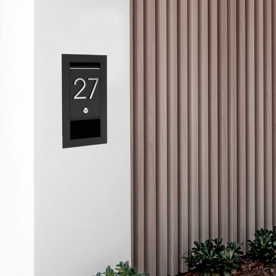 Stick on Slim House Numbers 75mm - Stainless Steel - Image 28