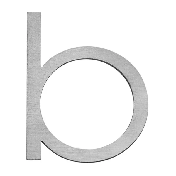 Stick on Slim House Numbers 75mm - Stainless Steel - Image 6