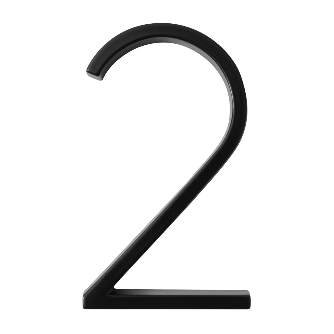 Stud Mount House Numbers 125mm - Black - Image 11