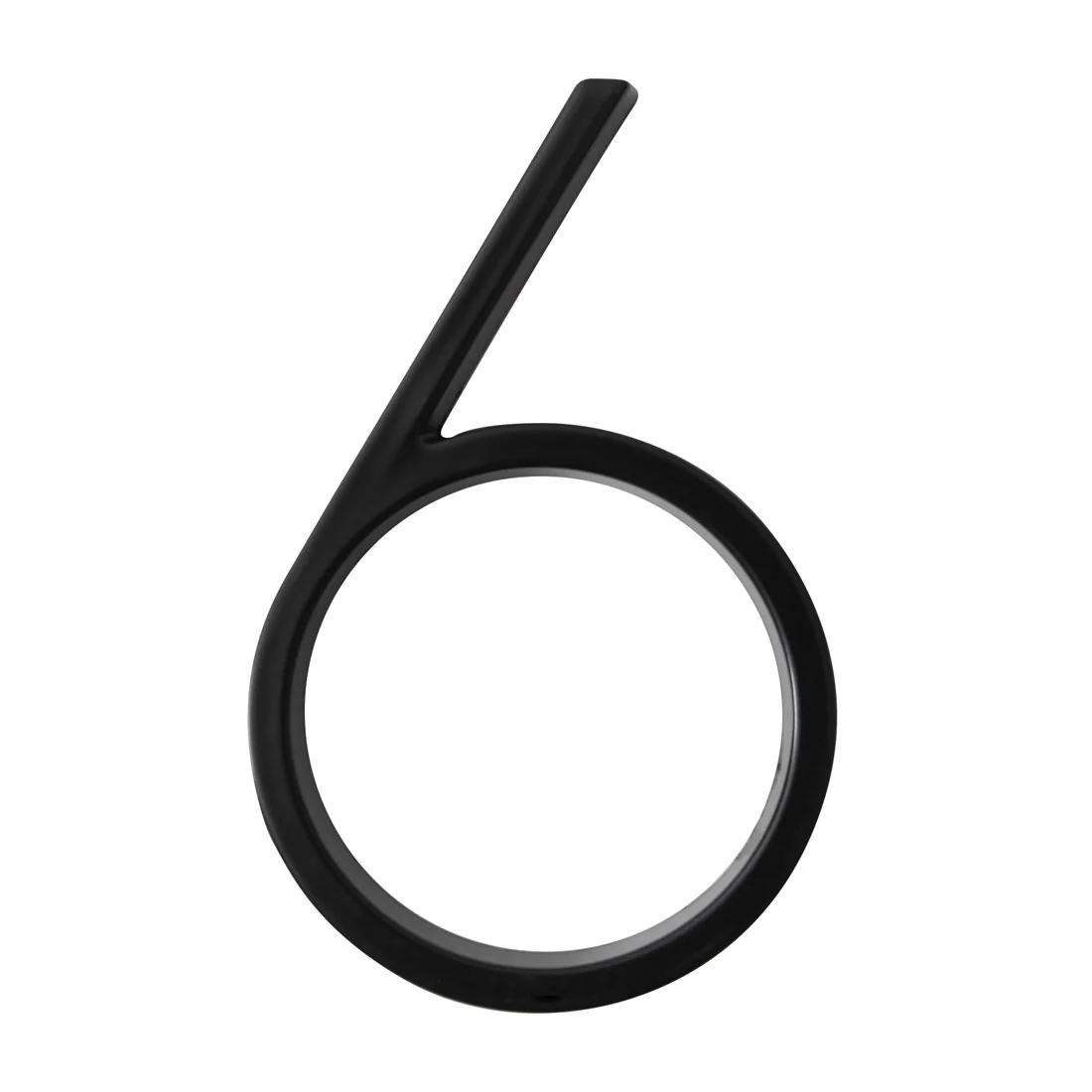 Stud Mount House Numbers 125mm - Black - Image 5
