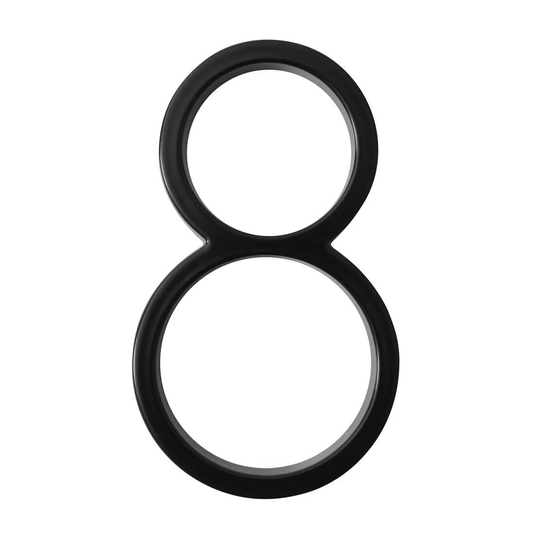 Stud Mount House Numbers 125mm - Black - Image 7