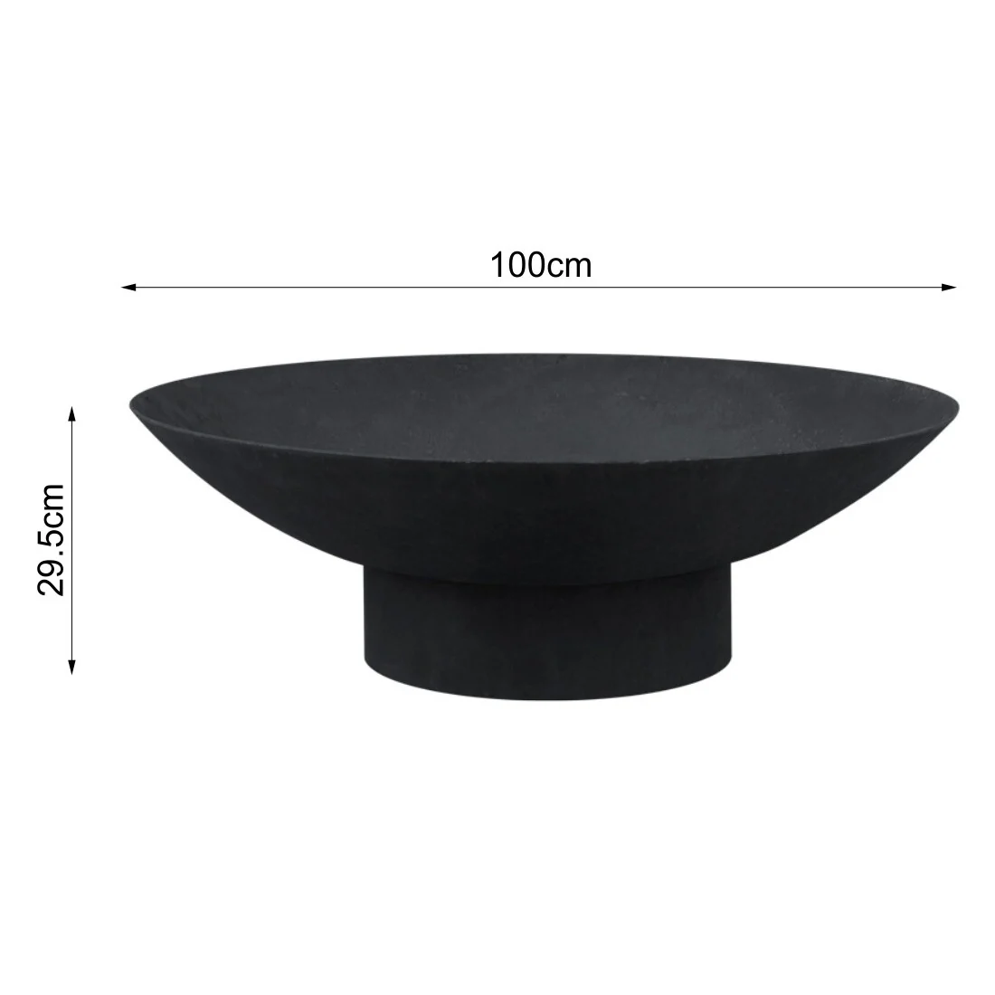 Tucson 100 Black Fire Pit - Image 11