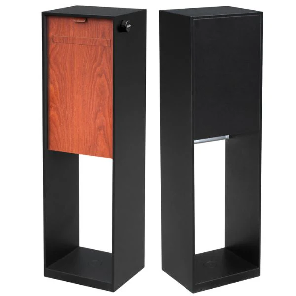 Vienna Parcel Pillar Letterbox - Black - Image 10