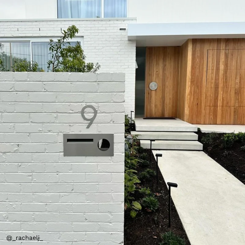 Windsor Fence/Brick Letterbox - Stainless Steel - Image 3
