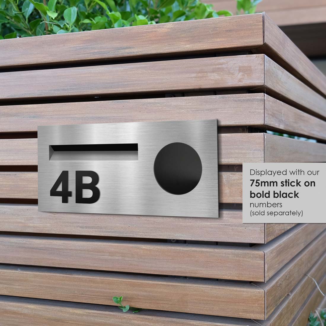 Windsor Fence/Brick Letterbox - Stainless Steel - Image 9