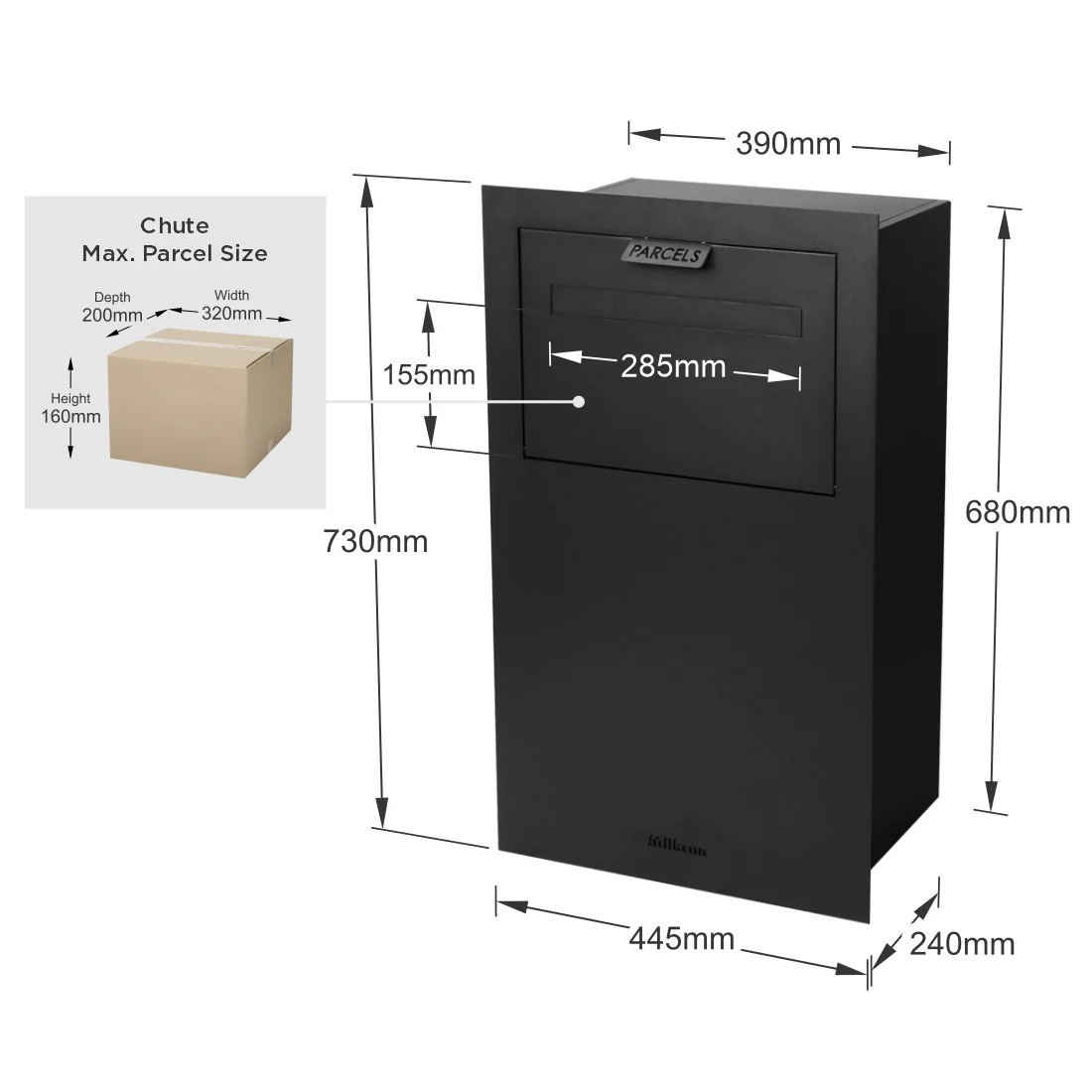 Zurich Parcel Fence/Brick Letterbox - Image 45
