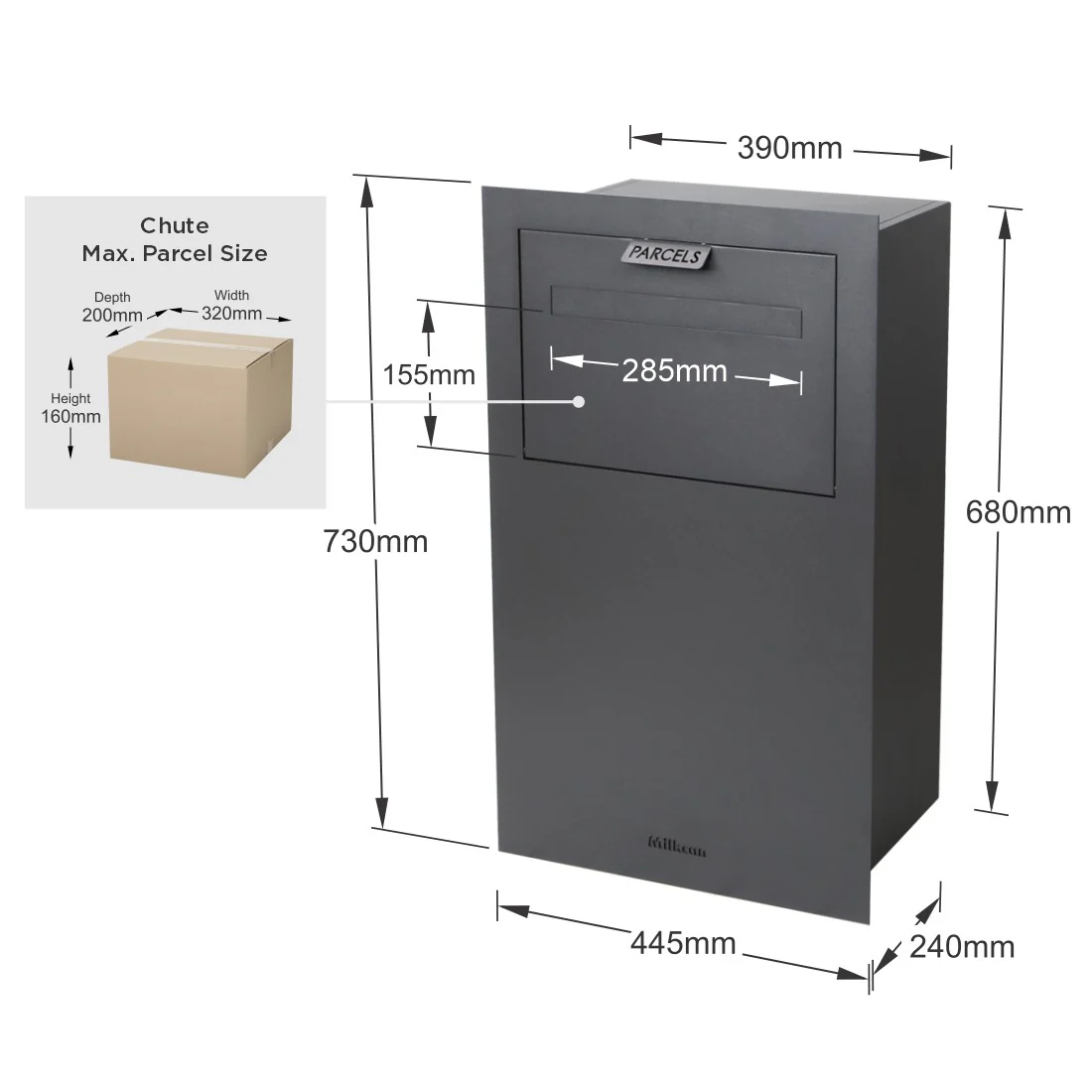 Zurich Parcel Fence/Brick Letterbox - Image 47