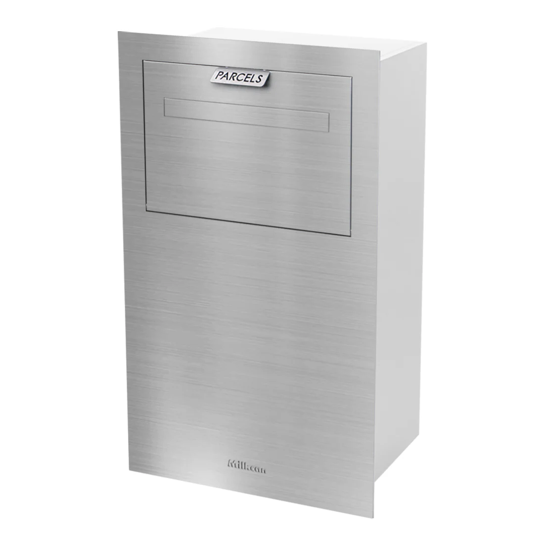 Zurich Parcel Fence/Brick Letterbox - Stainless Steel - Image 3