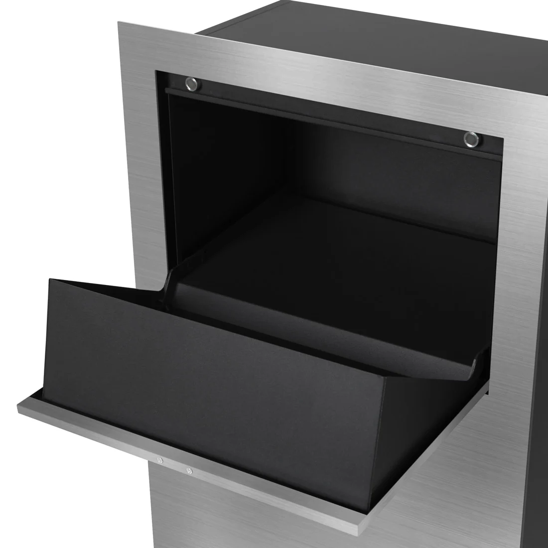 Zurich Parcel Fence/Brick Letterbox - Stainless Steel - Image 6